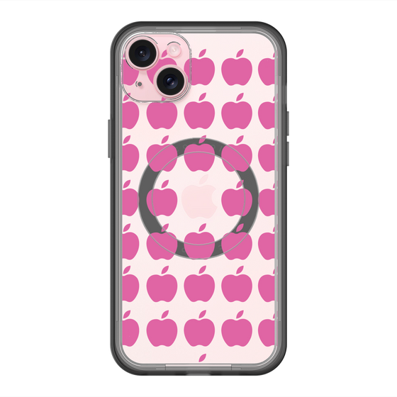 スリムプロテクションプレミアムケース with MagSafe［ Apple - Pink ］