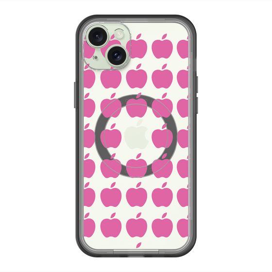 スリムプロテクションプレミアムケース with MagSafe［ Apple - Pink ］
