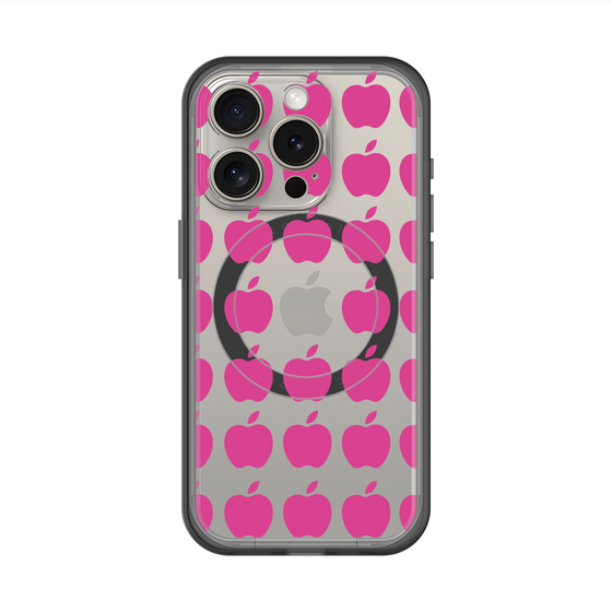 スリムプロテクションプレミアムケース with MagSafe［ Apple - Pink ］