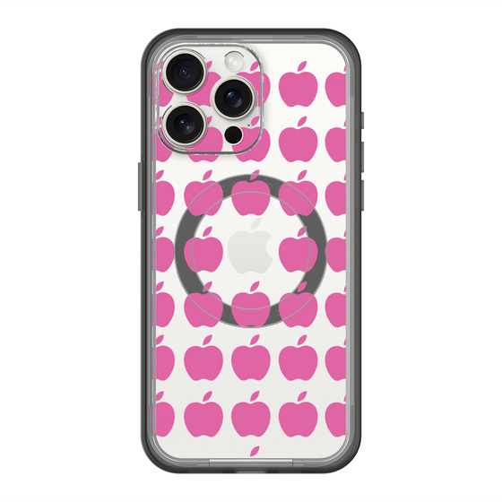 スリムプロテクションプレミアムケース with MagSafe［ Apple - Pink ］