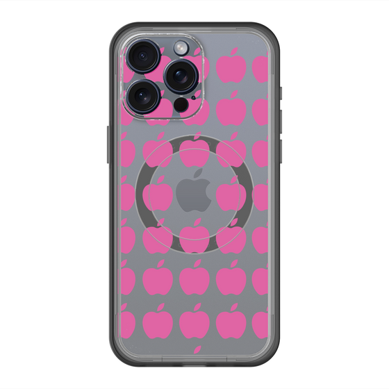 スリムプロテクションプレミアムケース with MagSafe［ Apple - Pink ］