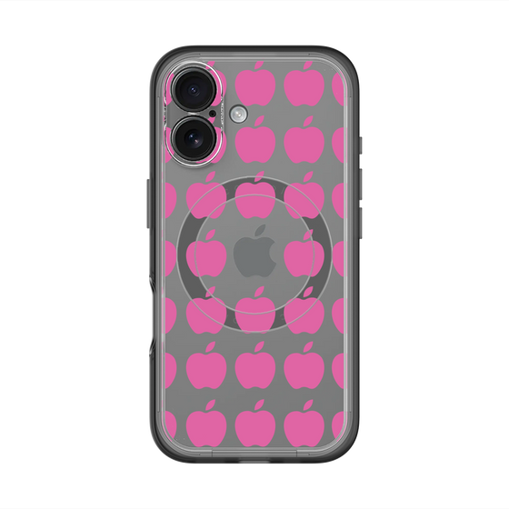 スリムプロテクションプレミアムケース with MagSafe［ Apple - Pink ］