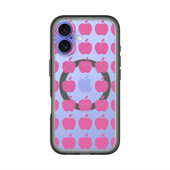スリムプロテクションプレミアムケース with MagSafe［ Apple - Pink ］