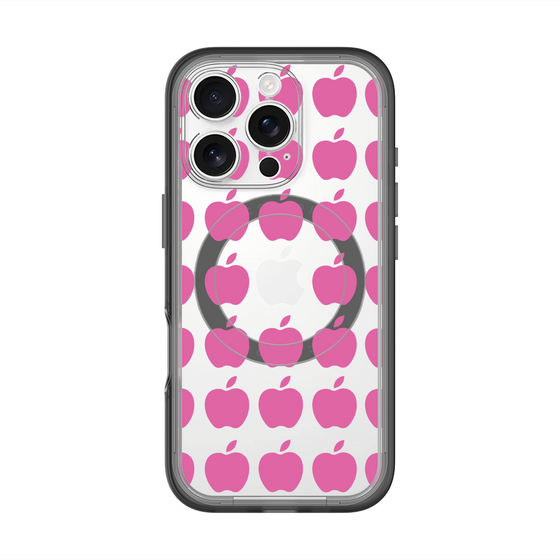スリムプロテクションプレミアムケース with MagSafe［ Apple - Pink ］