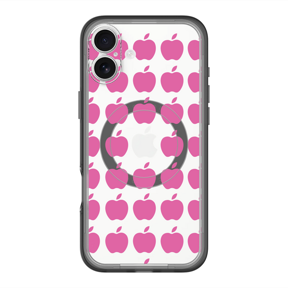 スリムプロテクションプレミアムケース with MagSafe［ Apple - Pink ］