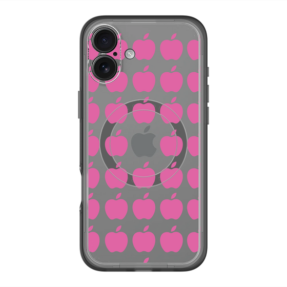 スリムプロテクションプレミアムケース with MagSafe［ Apple - Pink ］