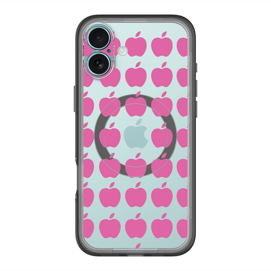 スリムプロテクションプレミアムケース with MagSafe［ Apple - Pink ］