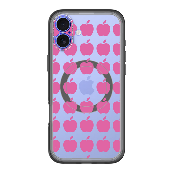 スリムプロテクションプレミアムケース with MagSafe［ Apple - Pink ］