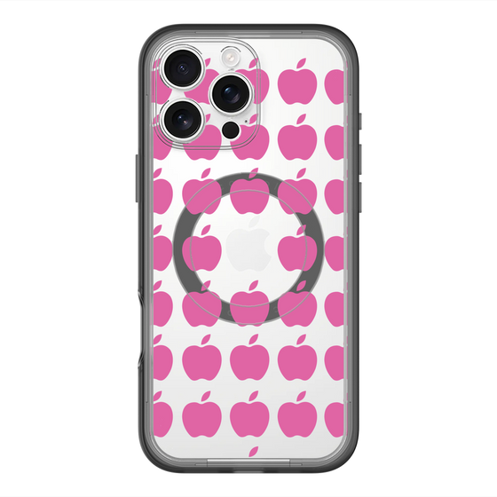 スリムプロテクションプレミアムケース with MagSafe［ Apple - Pink ］