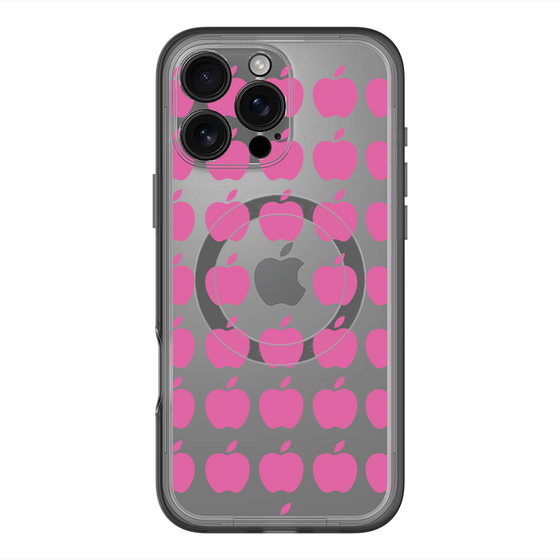 スリムプロテクションプレミアムケース with MagSafe［ Apple - Pink ］