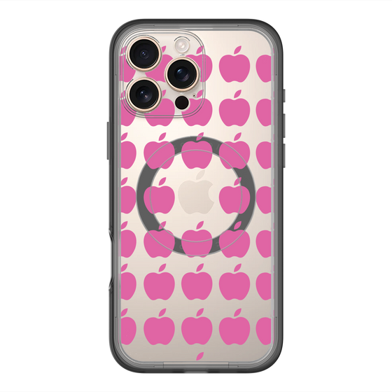 スリムプロテクションプレミアムケース with MagSafe［ Apple - Pink ］