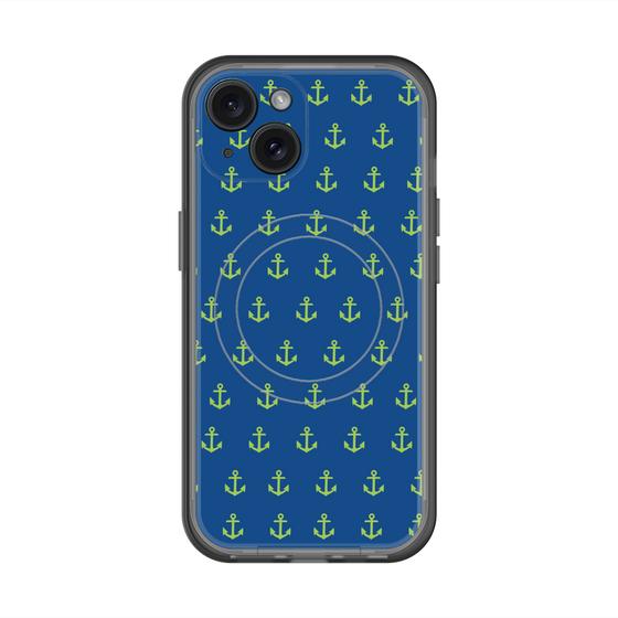 スリムプロテクションプレミアムケース with MagSafe［ Anchor - Green ］