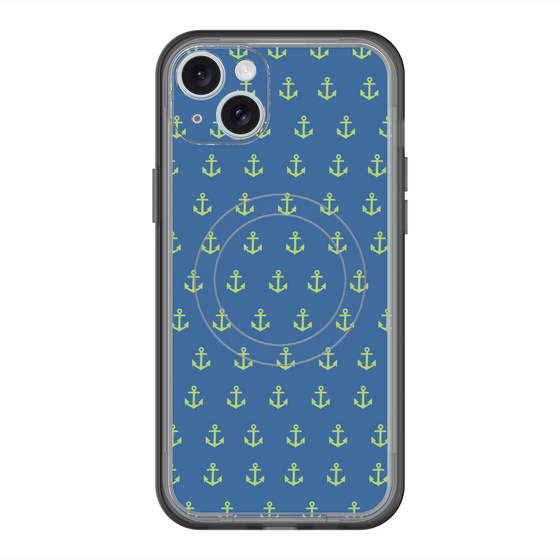 スリムプロテクションプレミアムケース with MagSafe［ Anchor - Green ］