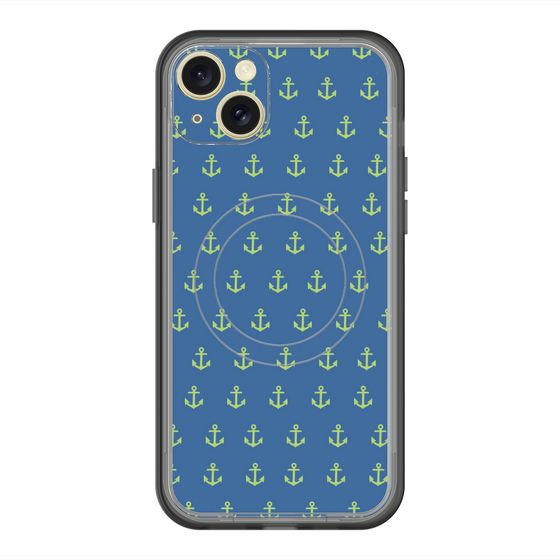スリムプロテクションプレミアムケース with MagSafe［ Anchor - Green ］