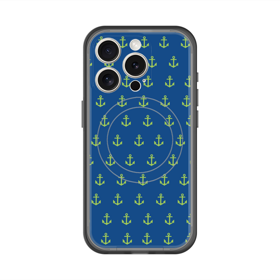 スリムプロテクションプレミアムケース with MagSafe［ Anchor - Green ］