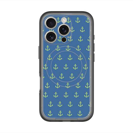 スリムプロテクションプレミアムケース with MagSafe［ Anchor - Green ］