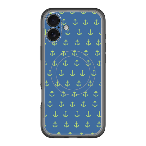 スリムプロテクションプレミアムケース with MagSafe［ Anchor - Green ］