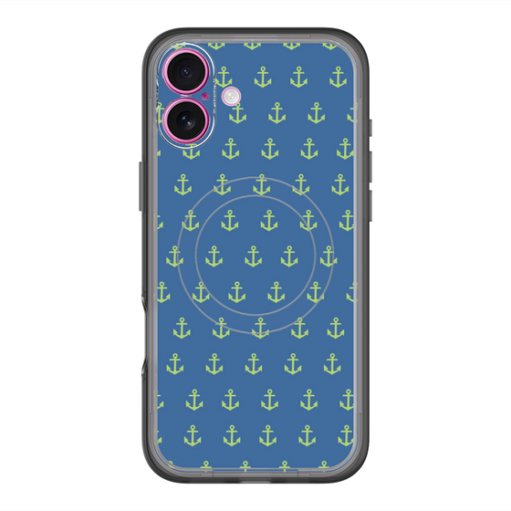 スリムプロテクションプレミアムケース with MagSafe［ Anchor - Green ］