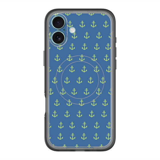 スリムプロテクションプレミアムケース with MagSafe［ Anchor - Green ］