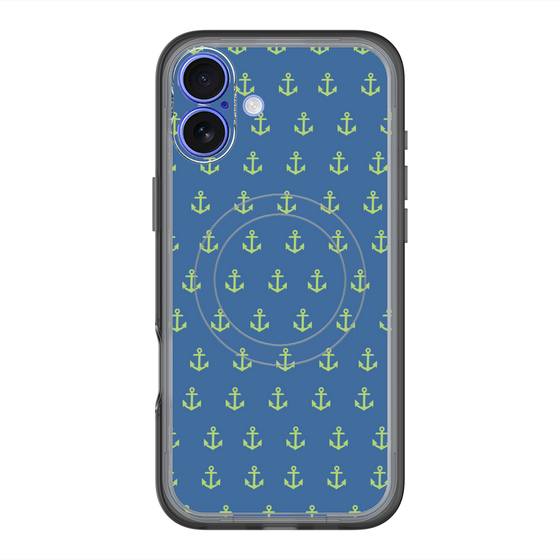 スリムプロテクションプレミアムケース with MagSafe［ Anchor - Green ］