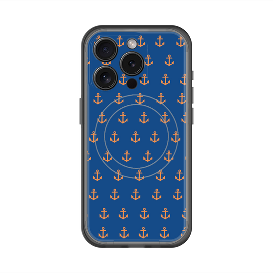 スリムプロテクションプレミアムケース with MagSafe［ Anchor - Orange ］