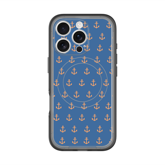 スリムプロテクションプレミアムケース with MagSafe［ Anchor - Orange ］
