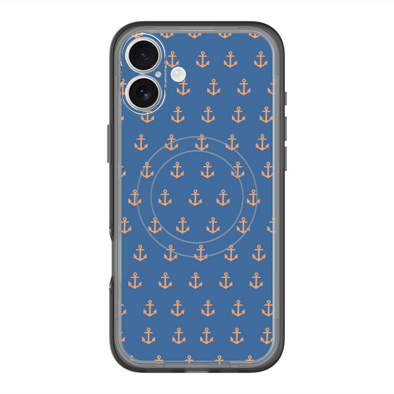 スリムプロテクションプレミアムケース with MagSafe［ Anchor - Orange ］