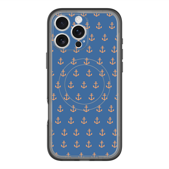 スリムプロテクションプレミアムケース with MagSafe［ Anchor - Orange ］