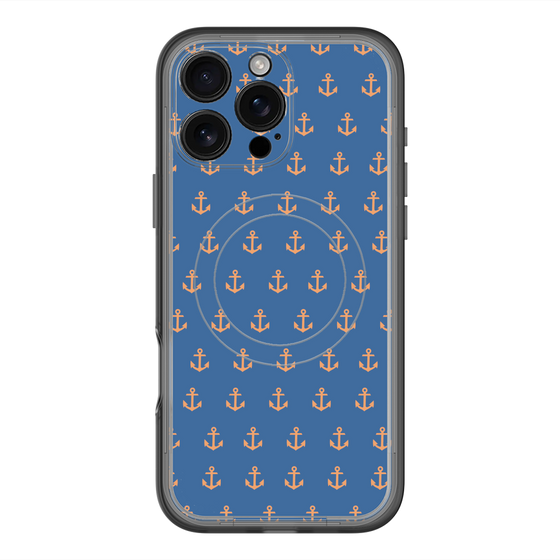スリムプロテクションプレミアムケース with MagSafe［ Anchor - Orange ］