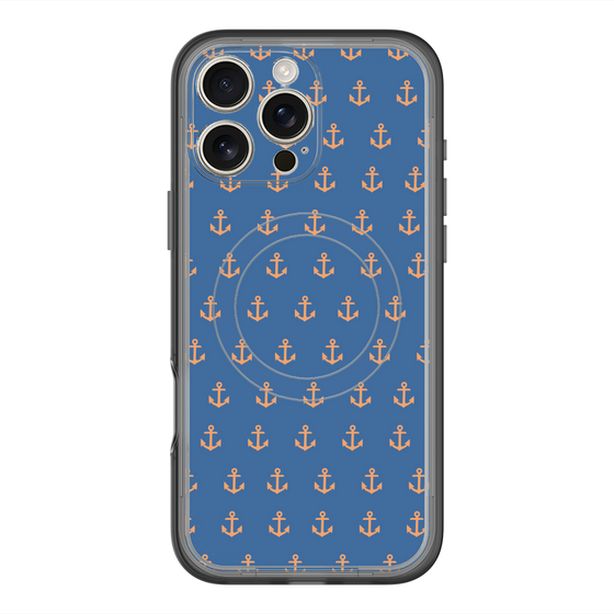 スリムプロテクションプレミアムケース with MagSafe［ Anchor - Orange ］