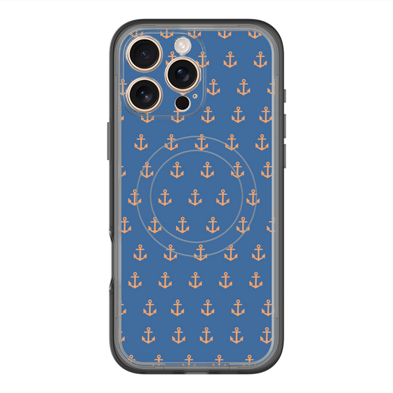 スリムプロテクションプレミアムケース with MagSafe［ Anchor - Orange ］