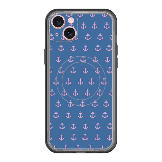 スリムプロテクションプレミアムケース with MagSafe［ Anchor - Pink ］