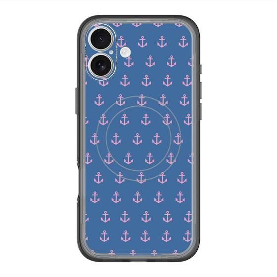 スリムプロテクションプレミアムケース with MagSafe［ Anchor - Pink ］