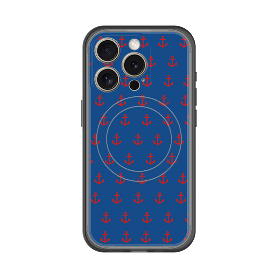 スリムプロテクションプレミアムケース with MagSafe［ Anchor - Red ］