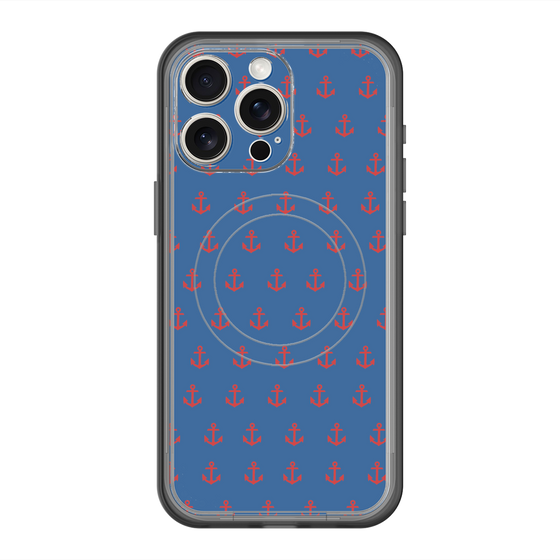 スリムプロテクションプレミアムケース with MagSafe［ Anchor - Red ］