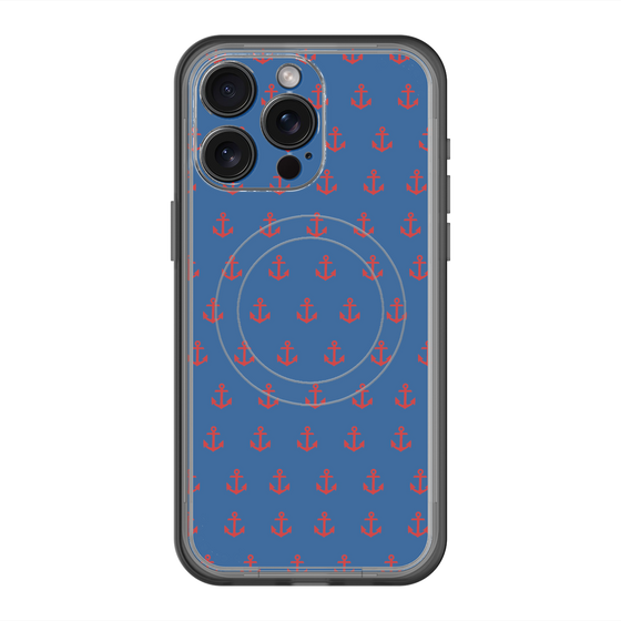 スリムプロテクションプレミアムケース with MagSafe［ Anchor - Red ］