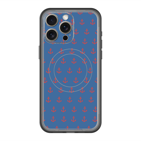 スリムプロテクションプレミアムケース with MagSafe［ Anchor - Red ］