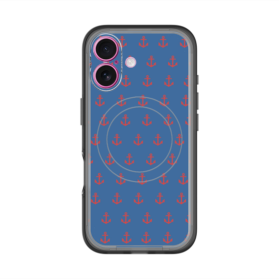 スリムプロテクションプレミアムケース with MagSafe［ Anchor - Red ］