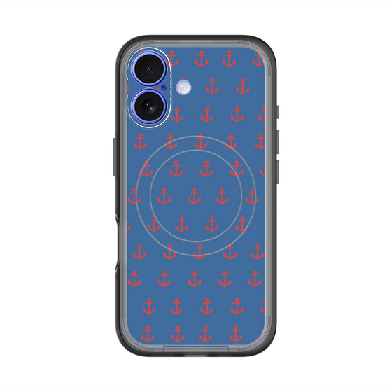 スリムプロテクションプレミアムケース with MagSafe［ Anchor - Red ］