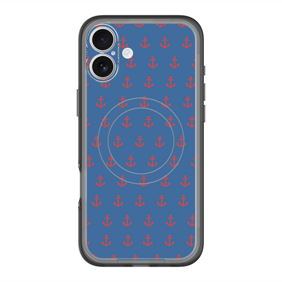 スリムプロテクションプレミアムケース with MagSafe［ Anchor - Red ］