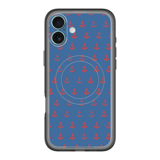 スリムプロテクションプレミアムケース with MagSafe［ Anchor - Red ］