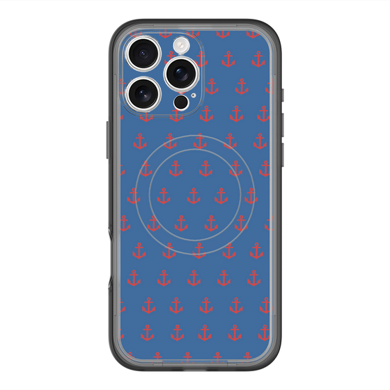 スリムプロテクションプレミアムケース with MagSafe［ Anchor - Red ］