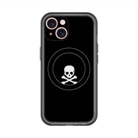 スリムプロテクションプレミアムケース with MagSafe［ スカル - Black ］