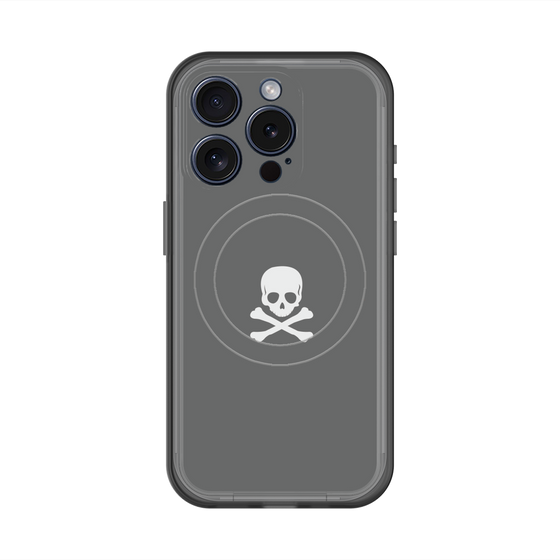 スリムプロテクションプレミアムケース with MagSafe［ スカル - Gray ］