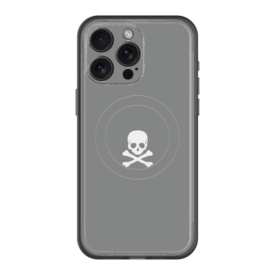 スリムプロテクションプレミアムケース with MagSafe［ スカル - Gray ］