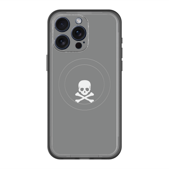 スリムプロテクションプレミアムケース with MagSafe［ スカル - Gray ］