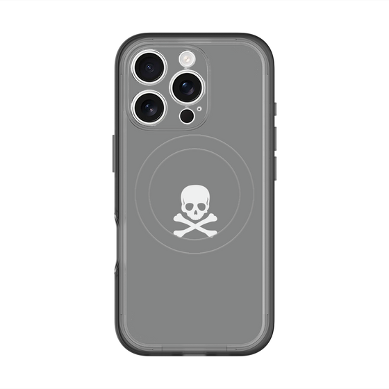 スリムプロテクションプレミアムケース with MagSafe［ スカル - Gray ］