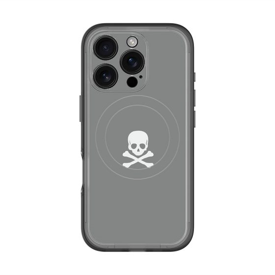 スリムプロテクションプレミアムケース with MagSafe［ スカル - Gray ］