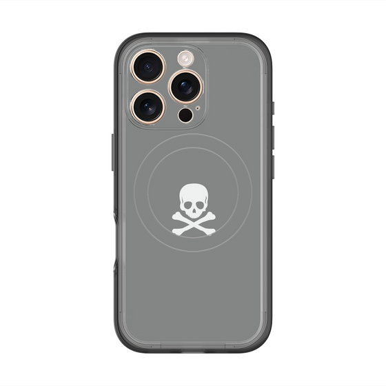 スリムプロテクションプレミアムケース with MagSafe［ スカル - Gray ］