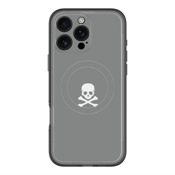スリムプロテクションプレミアムケース with MagSafe［ スカル - Gray ］